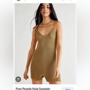 free people Nola sweater romper